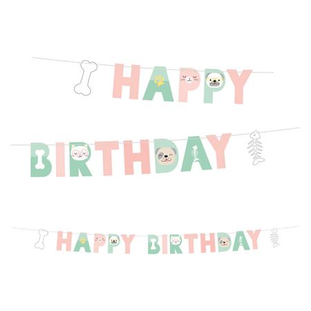 Hello Pets Happy Birthday Party Girlande (€ 2,36/M)